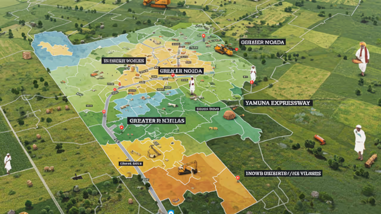 greater noida aligarh farmers land bank yeida 13300 acre land purchase