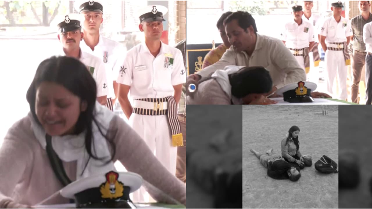 വിനയുടെ മൃതദേഹത്തിനരികെ ജയ് ഹിന്ദ് വിളിച്ച് സല്യൂട്ട് നല്കി ഹിമാന്ഷി; അതിവൈകാരിക രംഗങ്ങൾ, മൃതദേഹം കൊണ്ടുപോയി വിനയുടെ മൃതദേഹത്തിനരികെ ജയ് ഹിന്ദ് വിളിച്ച് സല്യൂട്ട് നല്കി ഹിമാന്ഷി; അതിവൈകാരിക രംഗങ്ങൾ, മൃതദേഹം കൊണ്ടുപോയി