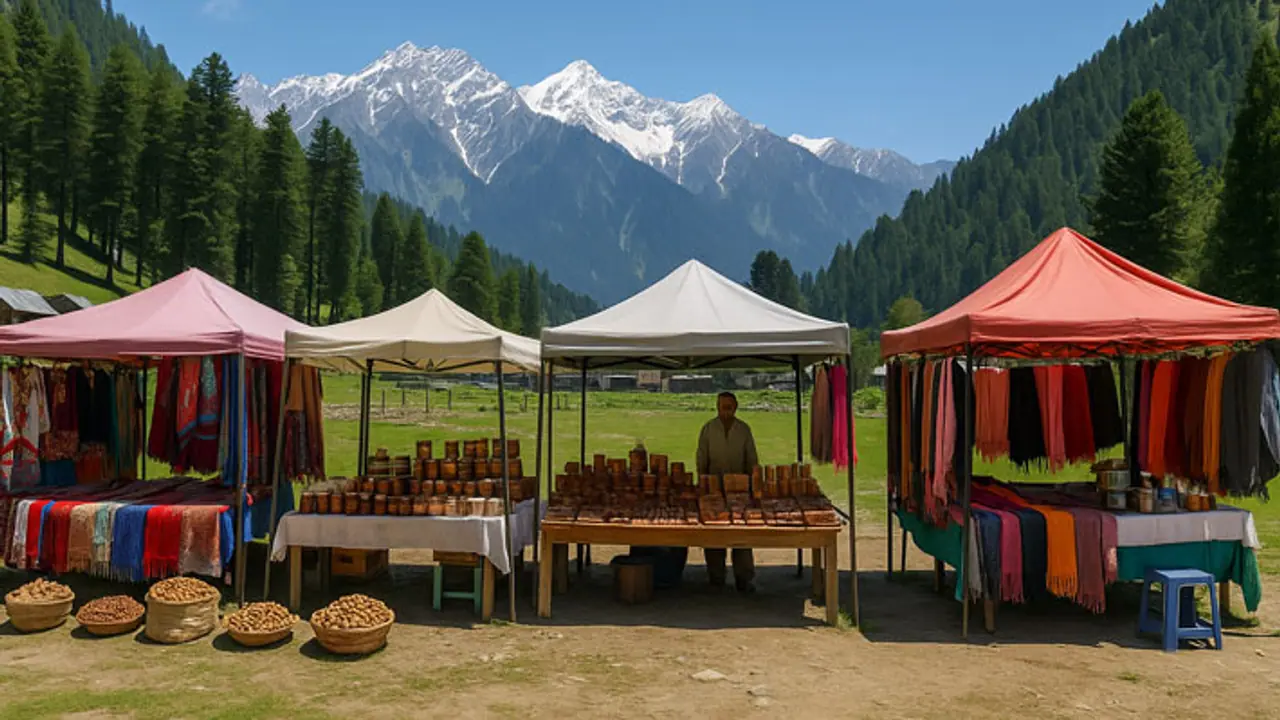 1. कश्मीरी शॉल और पश्मीना स्टॉल्स 1. कश्मीरी शॉल और पश्मीना स्टॉल्स