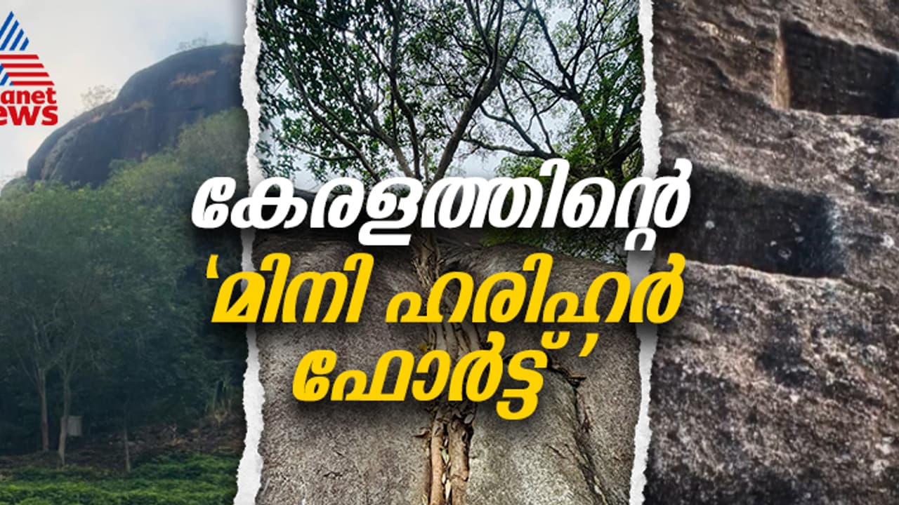 പടികൾ കൊത്തിയ പാറ, ജീവൻ പണയം വെച്ചുള്ള ട്രെക്കിംഗ്; കേരളത്തിലുണ്ട് ഒരു 'മിനി ഹരിഹര് ഫോര്ട്ട്' പടികൾ കൊത്തിയ പാറ, ജീവൻ പണയം വെച്ചുള്ള ട്രെക്കിംഗ്; കേരളത്തിലുണ്ട് ഒരു 'മിനി ഹരിഹര് ഫോര്ട്ട്'