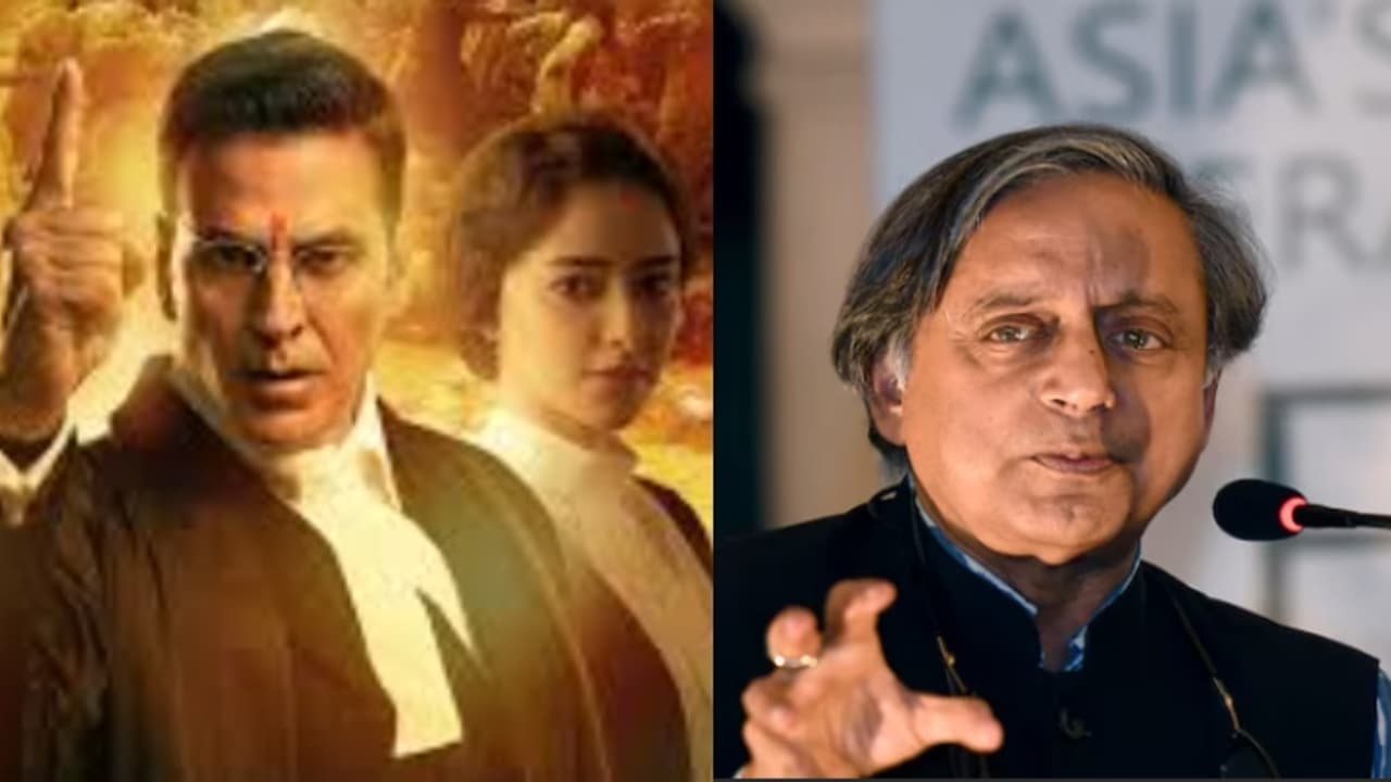 കേസരി 2നെ പ്രശംസിച്ച് ശശി തരൂർ,'പക്ഷെ അക്ഷയ് കുമാർ ഉപയോഗിക്കുന്ന വാക്കുകൾ സി ശങ്കരൻ നായർ ഉപയോഗിക്കില്ല'