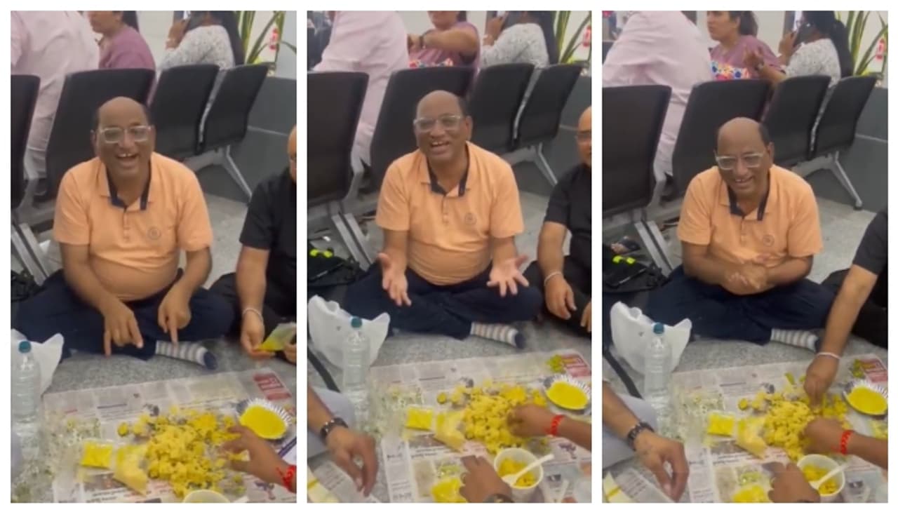 'ഇതല്ല ഇന്ത്യൻ സംസ്കാരം'; എയർപോർട്ടിൽ പടിഞ്ഞിരുന്ന് ഭക്ഷണം കഴിക്കുന്ന നടനെതിരെ രൂക്ഷവിമർശനം