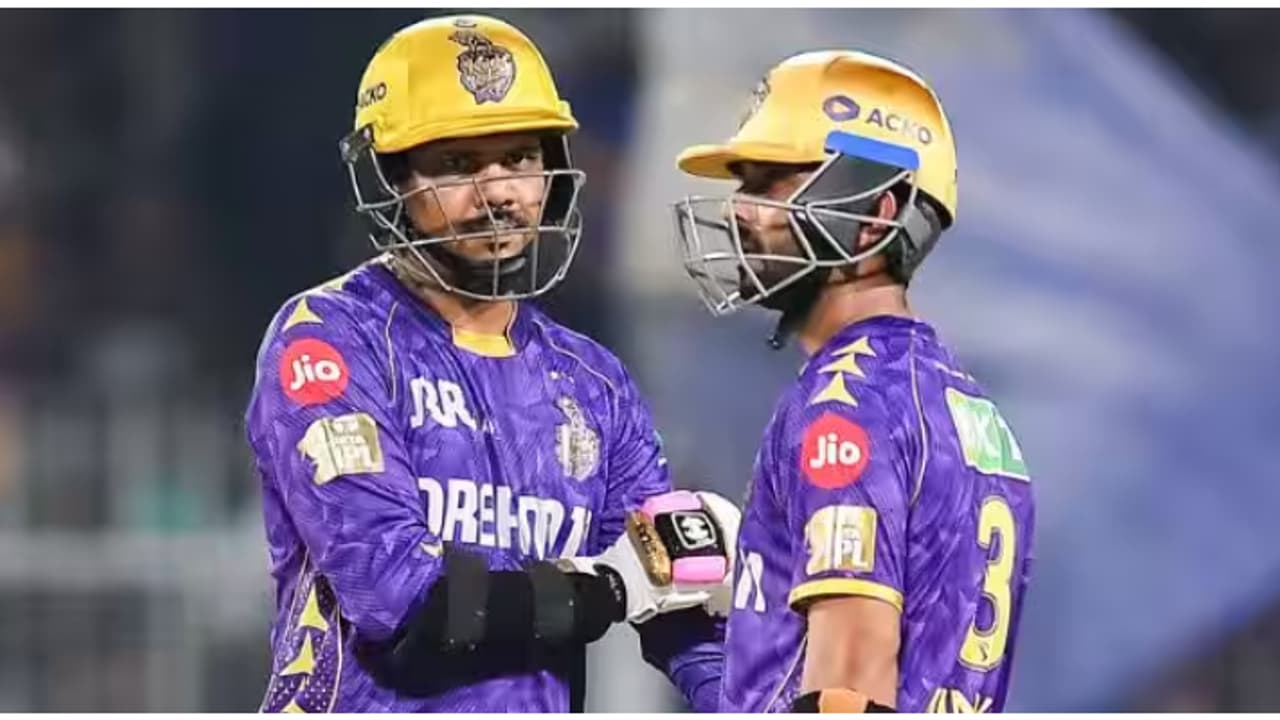 പവര് പ്ലേയിൽ മിന്നിച്ച് കൊൽക്കത്ത, നരെയ്നും രഹാനെയും ടോപ് ഗിയറിൽ; ലക്ഷ്യം കൂറ്റൻ സ്കോര് പവര് പ്ലേയിൽ മിന്നിച്ച് കൊൽക്കത്ത, നരെയ്നും രഹാനെയും ടോപ് ഗിയറിൽ; ലക്ഷ്യം കൂറ്റൻ സ്കോര്