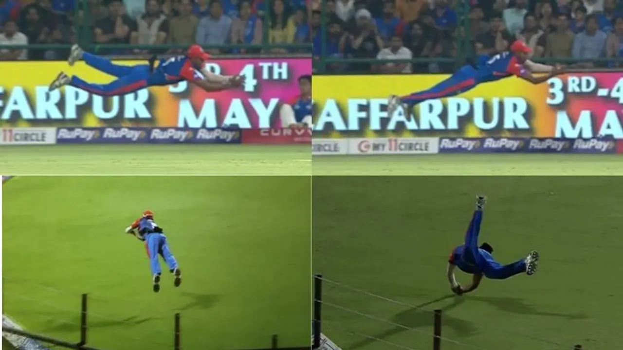 IPL 2025 DC vs KKR : ఆ క్యాచ్ ఏంట్రా సామీ... అలా పట్టేసావ్..! 