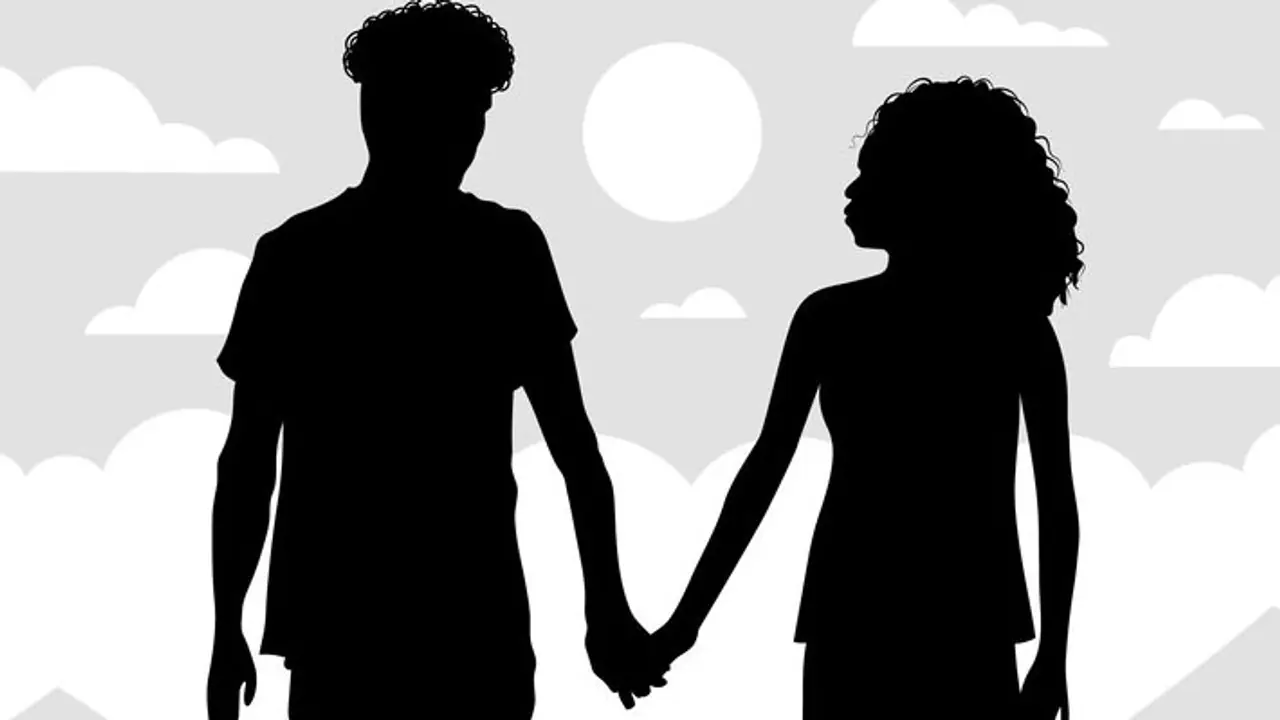 man and woman shadow