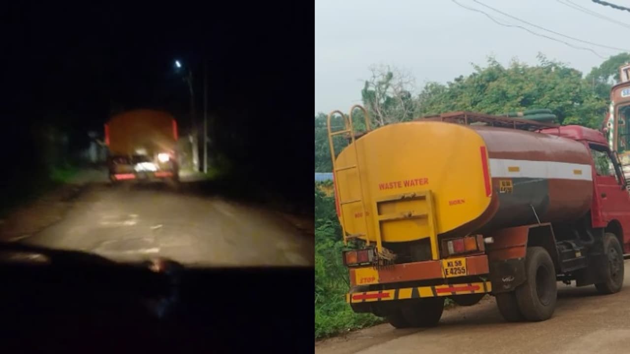 പുലർച്ചെ 2.15ന് അമിത വേഗത്തിൽ പാഞ്ഞ ടാങ്കർ, മുന്നിൽ പൈലറ്റ് വാഹനമായി കാർ; സംശയം തോന്നി പിന്തുടർന്ന് പൊലീസ് പുലർച്ചെ 2.15ന് അമിത വേഗത്തിൽ പാഞ്ഞ ടാങ്കർ, മുന്നിൽ പൈലറ്റ് വാഹനമായി കാർ; സംശയം തോന്നി പിന്തുടർന്ന് പൊലീസ്