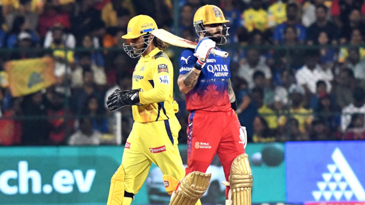 കോലിയും ധോണിയും നേര്‍ക്കുനേര്‍, പ്ലേ ഓഫ് ഉറപ്പിക്കാന്‍ ആര്‍സിബി, ആശ്വാസ ജയത്തിന് ചെന്നൈ; മത്സരത്തിന് മഴ ഭീഷണി