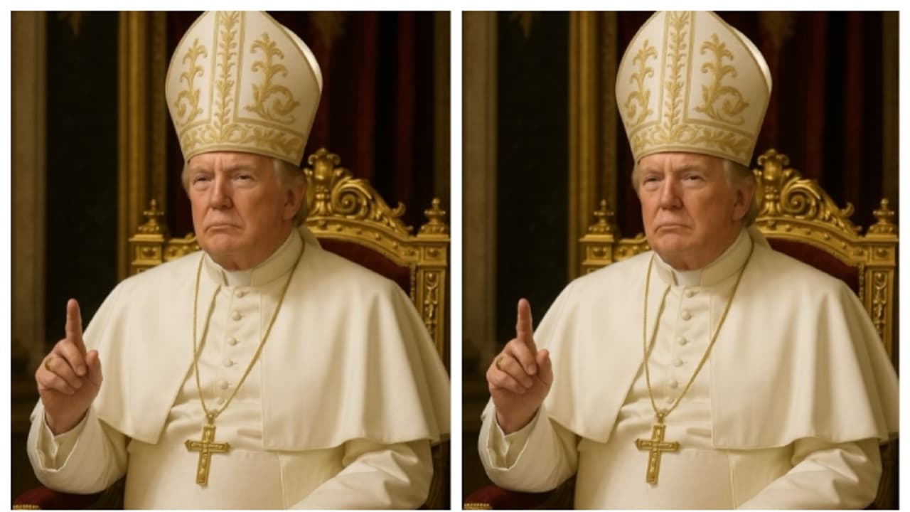 'പോപ്പ് ട്രംപ്'; എഐ ചിത്രം പങ്കുവച്ച് ഡോണാൾഡ് ട്രംപ്; പാപ്പയെ കളിയാക്കുന്നെന്ന് വിമർശനം