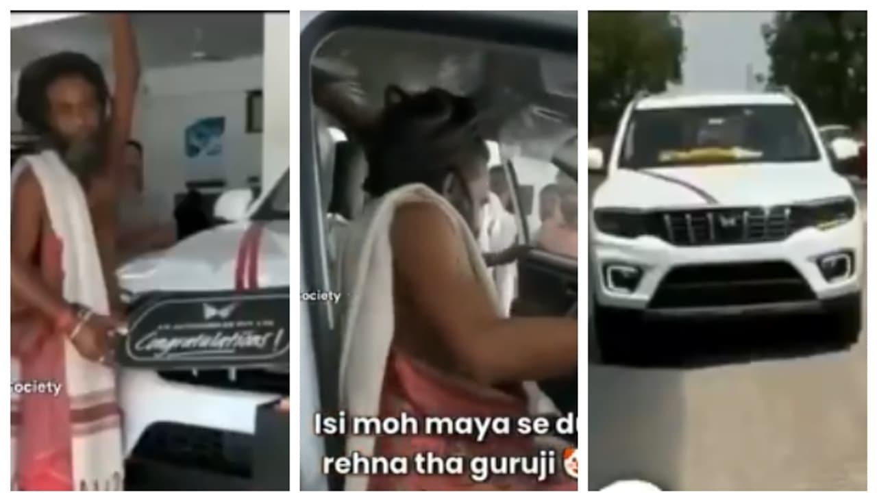 കുംഭമേള കഴിഞ്ഞപ്പോൾ 'കൈ താഴ്ത്താത്ത' സ്വാമി വാങ്ങിയത് പുത്തന്‍ എസ്‍യുവി; അന്തം വിട്ട് സോഷ്യല്‍ മീഡിയ 