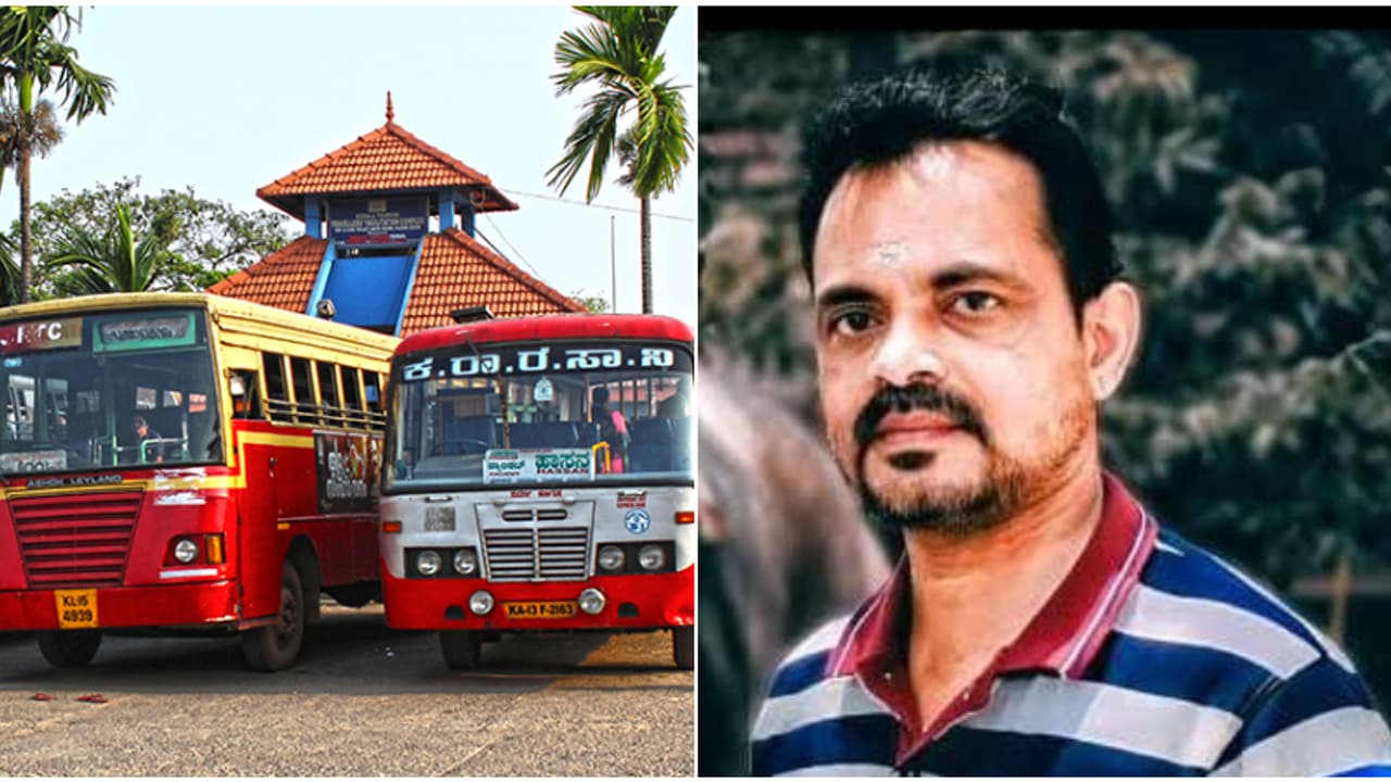 കെഎസ്ആർടിസി സ്റ്റേഷൻമാസ്റ്റർ ഡ്യൂട്ടി കഴിഞ്ഞ് വീട്ടിലേക്ക് പോകവെ തമിഴ്‌നാട് ട്രാൻസ്‌പോർട്ട് ബസിടിച്ച് മരിച്ചു