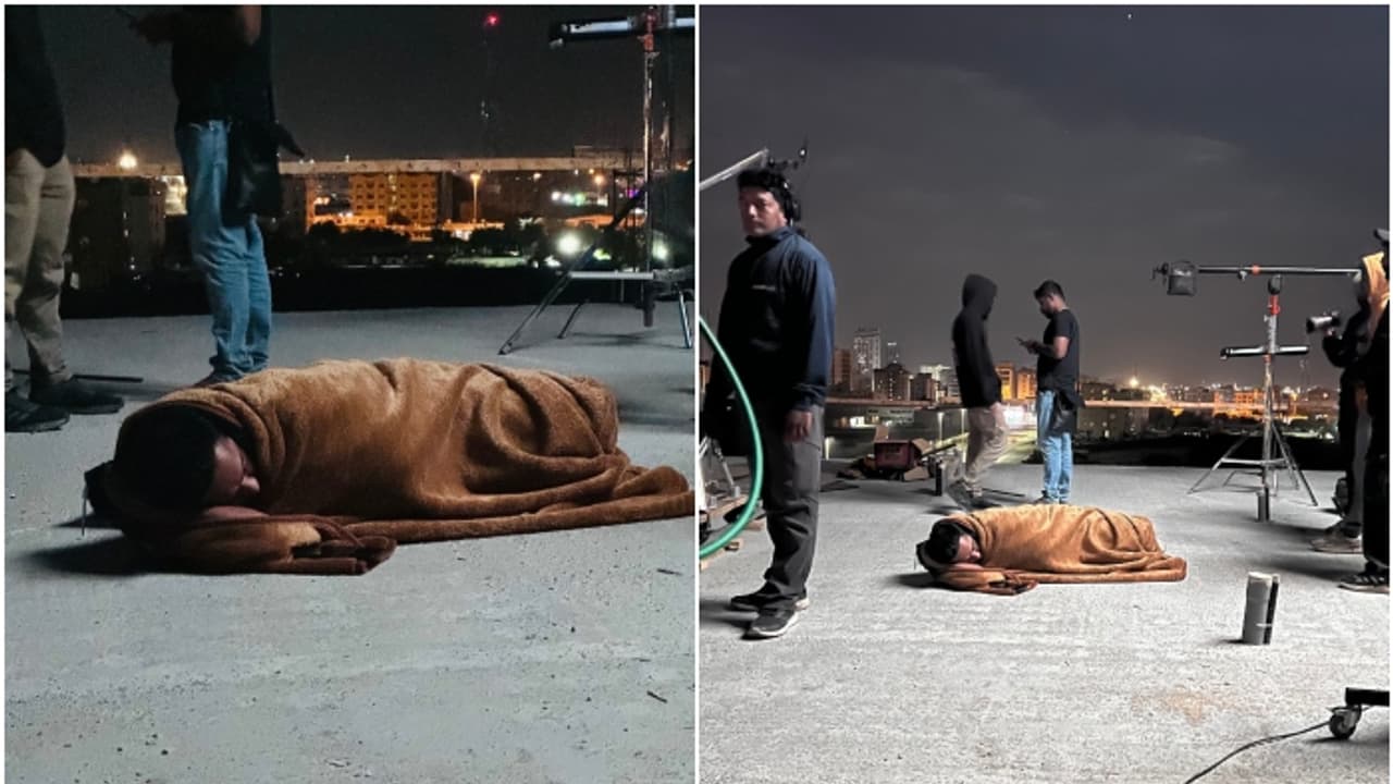 'റാസ് അൽഖൈമയിലെ കൊടും തണുപ്പിൽ, ഒരു ചെറിയ പുതപ്പിൽ, ഈ നിലത്ത് കിടക്കുന്നത് മലയാളത്തിന്റെ പ്രിയപ്പെട്ട നടൻ'