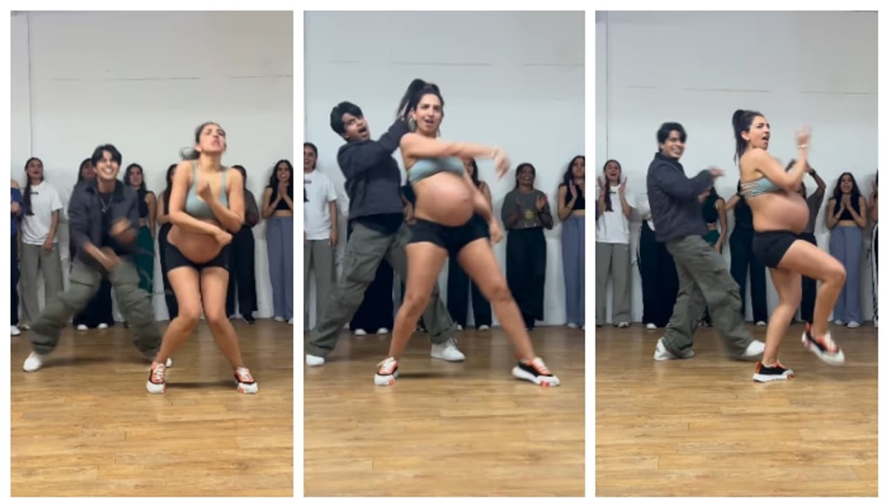 ഇരട്ടക്കുട്ടികളെ ഗർഭം ധരിച്ച ഡോക്ടറുടെ ചടുല നൃത്തം കണ്ട് കണ്ണ് തള്ളി സോഷ്യൽ മീഡിയ ഇരട്ടക്കുട്ടികളെ ഗർഭം ധരിച്ച ഡോക്ടറുടെ ചടുല നൃത്തം കണ്ട് കണ്ണ് തള്ളി സോഷ്യൽ മീഡിയ