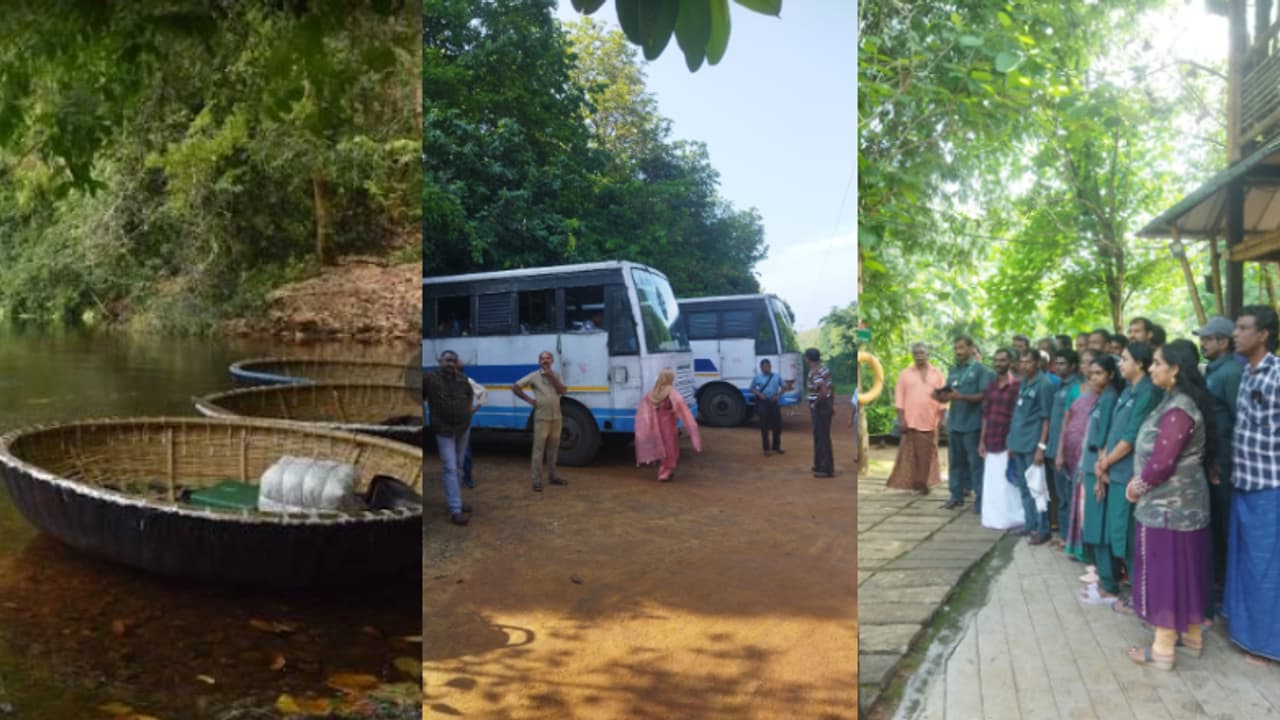 60 വയസ് കഴിഞ്ഞവർ ജോലിക്ക് വരേണ്ടെന്ന് വനംവകുപ്പ്, അടവി കുട്ടവഞ്ചി സവാരികേന്ദ്രത്തിൽ തൊഴിലാളികൾ സമരത്തിൽ