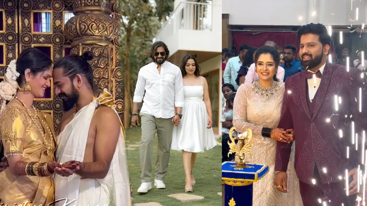 ಕನ್ನಡ ಕಿರುತೆರೆಯಲ್ಲಿ ಮದುವೆ ಸುಗ್ಗಿ; ಒಂದೇ ದಿನ ಸಪ್ತಪದಿ ತುಳಿಯಲು ರೆಡಿಯಾದ ತಾರೆಯರಿವರು! ಕನ್ನಡ ಕಿರುತೆರೆಯಲ್ಲಿ ಮದುವೆ ಸುಗ್ಗಿ; ಒಂದೇ ದಿನ ಸಪ್ತಪದಿ ತುಳಿಯಲು ರೆಡಿಯಾದ ತಾರೆಯರಿವರು!