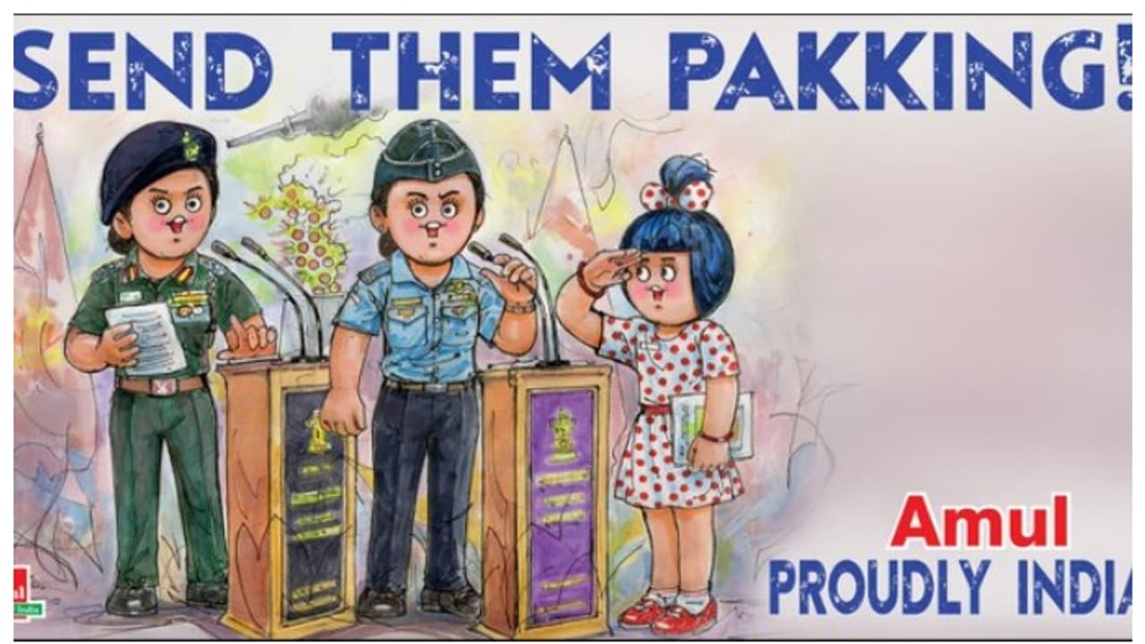 'Send them pakking': ഇന്ത്യ പാക് സംഘര്‍ഷത്തിൽ കൈയടി നേടി അമൂൽ പരസ്യം, വൈറൽ 