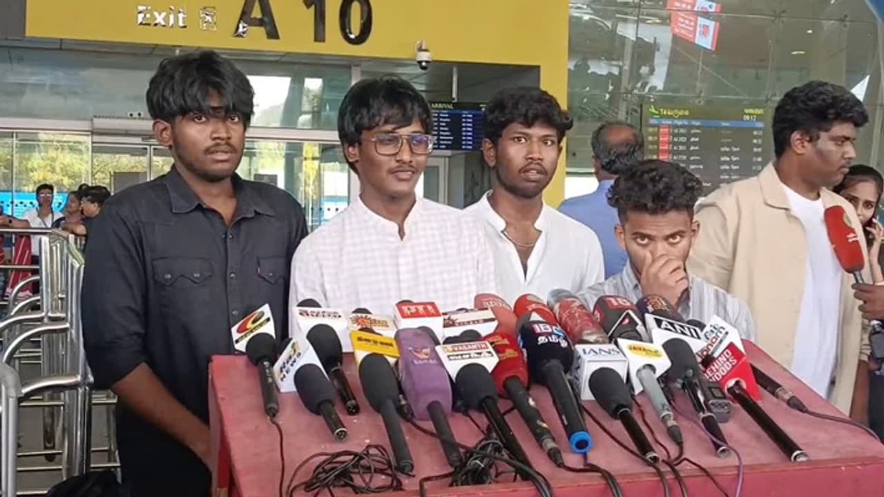 நாங்கள் தங்கியிருந்த பகுதியில் ட்ரோன் தாக்குதல்! பஞ்சாபில் நிலவரம் என்ன? சென்னை திரும்பிய மாணவர்கள் பகீர்! நாங்கள் தங்கியிருந்த பகுதியில் ட்ரோன் தாக்குதல்! பஞ்சாபில் நிலவரம் என்ன? சென்னை திரும்பிய மாணவர்கள் பகீர்!