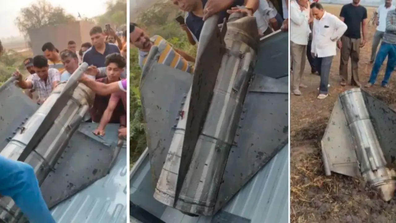 ವಾಯುಸೇನೆ ಹೊಡೆದುರುಳಿಸಿದ ಪಾಕಿಸ್ತಾನದ ಕ್ಷಿಪಣಿಯ ಅವಶೇಷ ಪತ್ತೆ: ವಿಡಿಯೋ