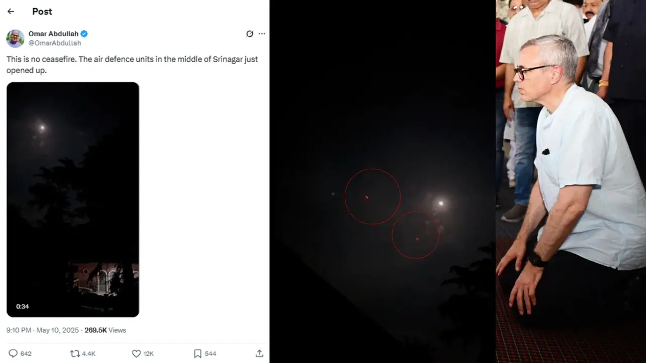 ಕದನ ವಿರಾಮ ಉಲ್ಲಂಘಿಸಿದ ಪಾಕ್; ಶ್ರೀನಗರದ ವಿಡಿಯೋ ಹಂಚಿಕೊಂಡು ಖಚಿತಪಡಿಸಿದ ಜಮ್ಮು ಕಾಶ್ಮೀರ ಸಿಎಂ!