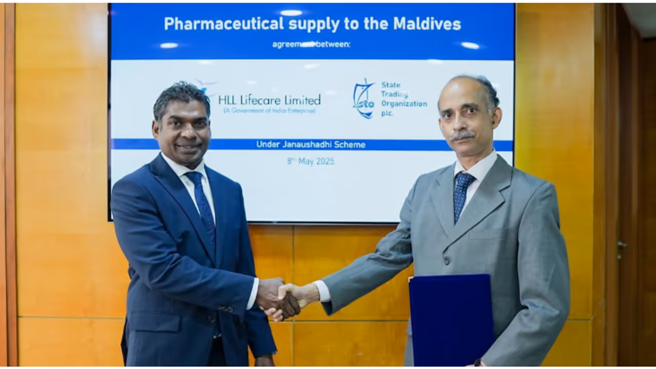 മാലിദ്വീപിന് വലിയ ആശ്വസവുമായി ഇന്ത്യയുടെ എച്ച്എൽഎൽ, പുതിയ കരാറിലൂടെ പരിഹരിക്കുക രാജ്യത്തെ മരുന്നുക്ഷാമം മാലിദ്വീപിന് വലിയ ആശ്വസവുമായി ഇന്ത്യയുടെ എച്ച്എൽഎൽ, പുതിയ കരാറിലൂടെ പരിഹരിക്കുക രാജ്യത്തെ മരുന്നുക്ഷാമം