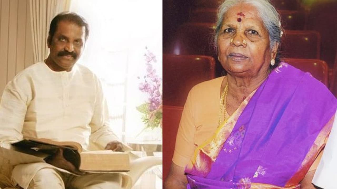 கவிஞர் வைரமுத்துவின் தாயார் காலமானார் – சொந்த ஊரில் இன்று இறுதி சடங்கு!