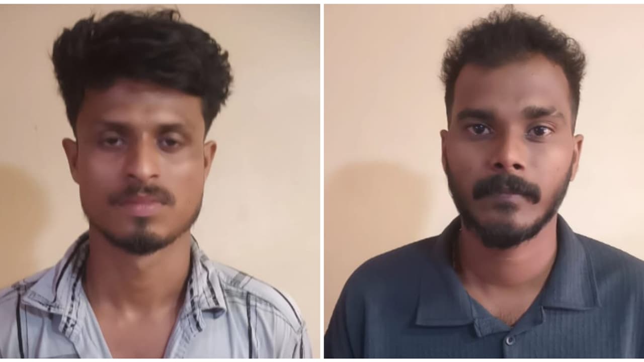 ഫോൺ ചെയ്യാൻ പുറത്തിറങ്ങിയ യുവാവിനെ വലിച്ചിഴച്ചു കൊണ്ടുപോയി; മോതിരവും മൊബൈലും കവര്‍ന്ന രണ്ട് പേര്‍ അറസ്റ്റില്‍