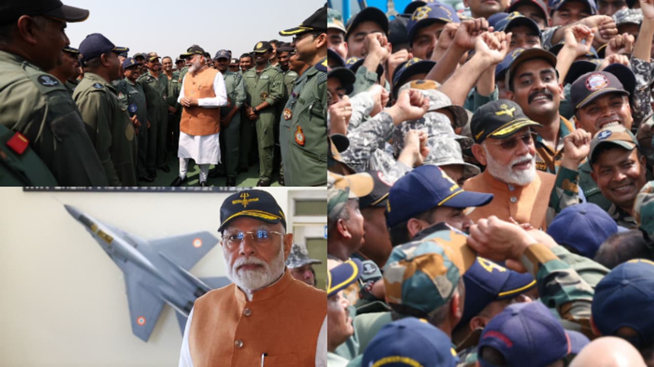 ഓപ്പറേഷൻ സിന്ദൂറിന് ശേഷം സൈനികരെ നേരിട്ട് കണ്ട് പ്രധാനമന്ത്രി; സന്ദർശനം ആദംപൂരിലെ വ്യോമതാവളത്തിലെത്തി ഓപ്പറേഷൻ സിന്ദൂറിന് ശേഷം സൈനികരെ നേരിട്ട് കണ്ട് പ്രധാനമന്ത്രി; സന്ദർശനം ആദംപൂരിലെ വ്യോമതാവളത്തിലെത്തി