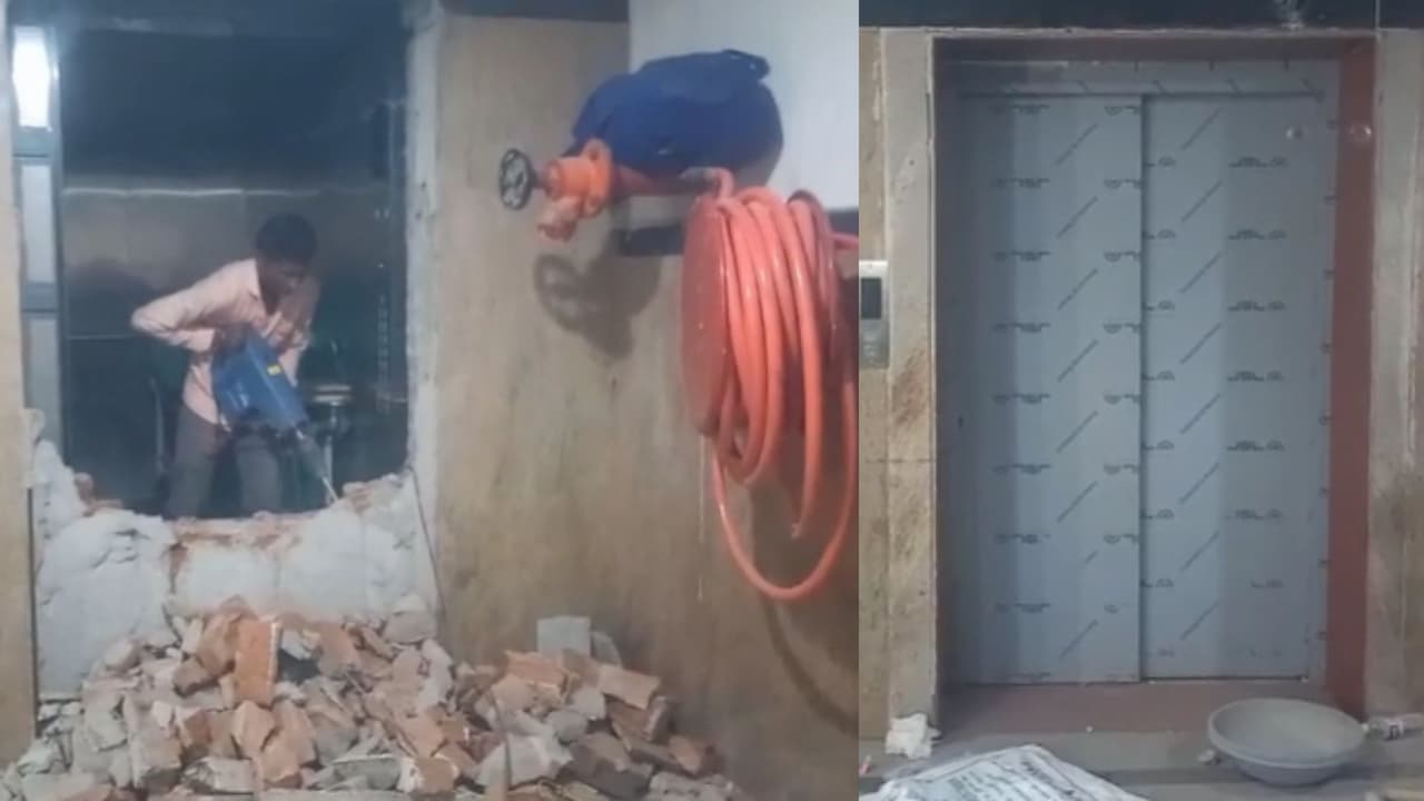 ಕಲಬುರಗಿ ಜಿಮ್ಸ್‌ನಲ್ಲಿ ಮತ್ತೊಂದು ಯಡವಟ್ಟು; ಲಿಫ್ಟ್‌ನಲ್ಲಿ ಸಿಲುಕಿ ಪರದಾಡಿದ 8 ಜನ ಸಿಬ್ಬಂದಿ, ಗೋಡೆ ಒಡೆದು ರಕ್ಷಣೆ!