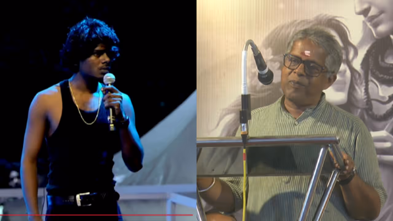 റാപ്പർ വേടനെതിരെ വിദ്വേഷ പ്രസംഗം: 'വളർന്നു വരുന്ന തലമുറയിലേക്ക് വിഷം കുത്തിവെക്കുന്ന കലാഭാസമെന്ന് എൻ.ആർ മധു റാപ്പർ വേടനെതിരെ വിദ്വേഷ പ്രസംഗം: 'വളർന്നു വരുന്ന തലമുറയിലേക്ക് വിഷം കുത്തിവെക്കുന്ന കലാഭാസമെന്ന് എൻ.ആർ മധു