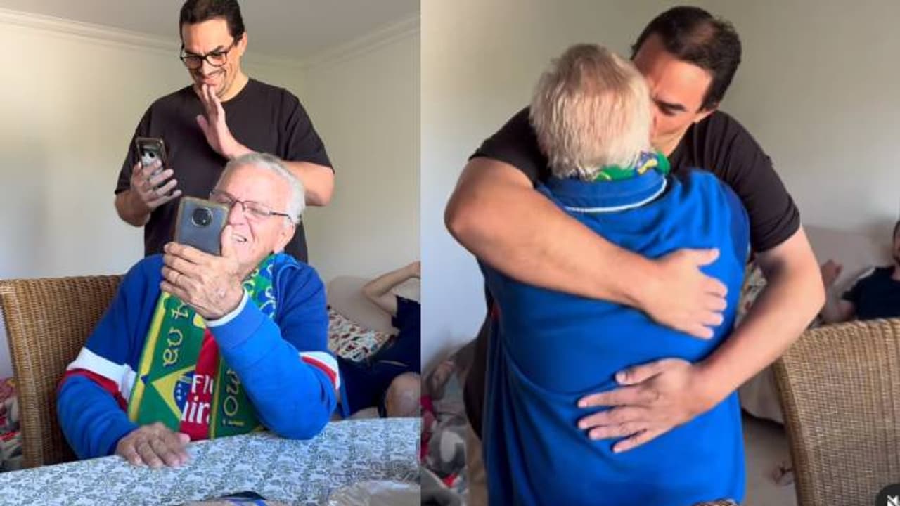 തൊട്ടുപിന്നിൽ നിന്നിട്ടും അറിഞ്ഞില്ല, വീഡിയോകോളിൽ മകൻ, തിരിഞ്ഞുനോക്കിയപ്പോൾ കരഞ്ഞുപോയി അച്ഛൻ 