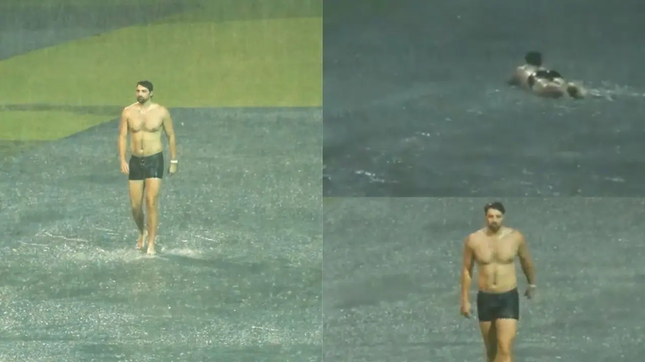 ಚಿನ್ನಸ್ವಾಮಿ ಸ್ಟೇಡಿಯಂನಲ್ಲಿ ಮಕ್ಕಳಂತೆ ಈಜಾಡಿದ ಟಿಮ್ ಡೇವಿಡ್! ವಿಡಿಯೋ ವೈರಲ್