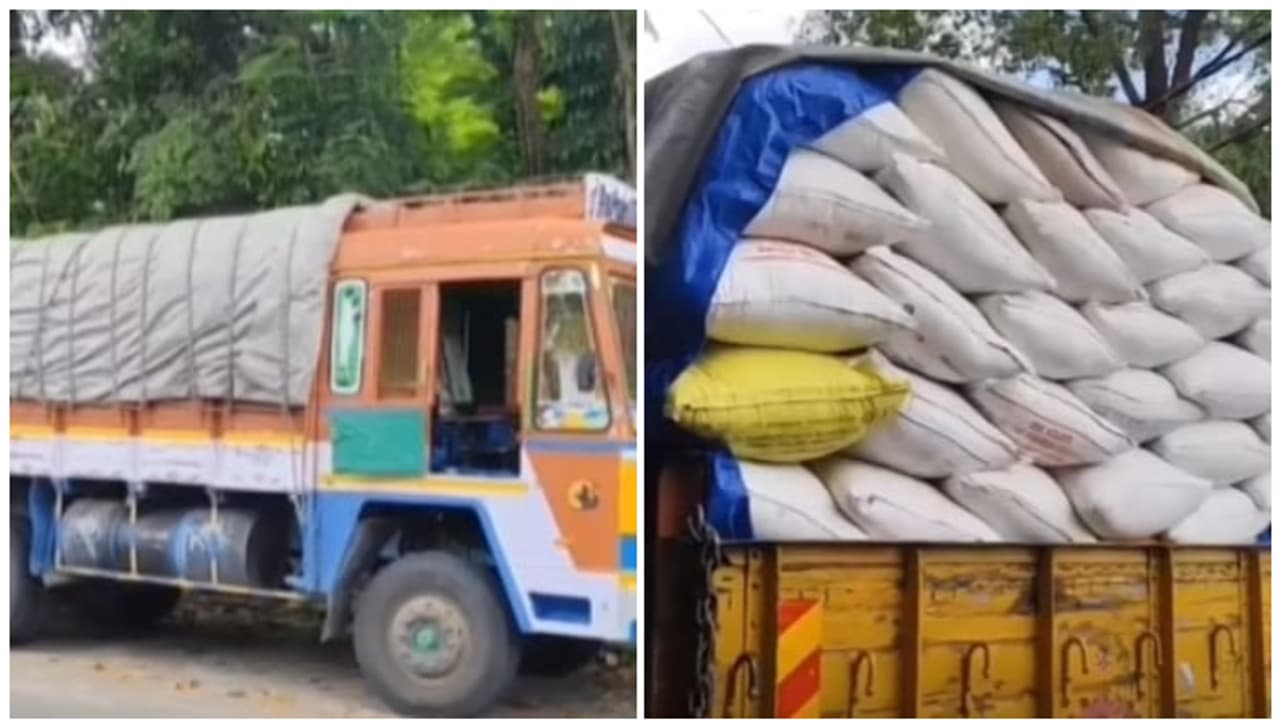 ലോറിയിലെന്താ? ഉപ്പാണെന്ന് ഡ്രൈവർ, പരിശോധനയിൽ കണ്ടത് ചാക്കുകണക്കിന് റേഷനരി; പിടികൂടി ജിഎസ്ടി എൻഫോഴ്സ്മെന്‍റ് 