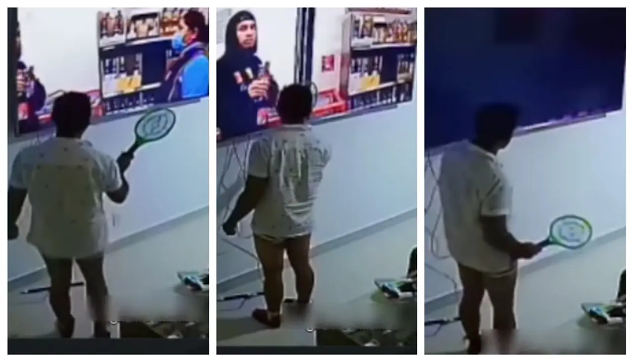 'കൊല്ലാനായിരുന്നു പദ്ധതി പക്ഷേ, പൊളിഞ്ഞത് രണ്ട് ലക്ഷം രൂപയുടെ സ്മാർട്ട് ടിവി'; കൊതുക് വേട്ടയുടെ വീഡിയോ വൈറൽ