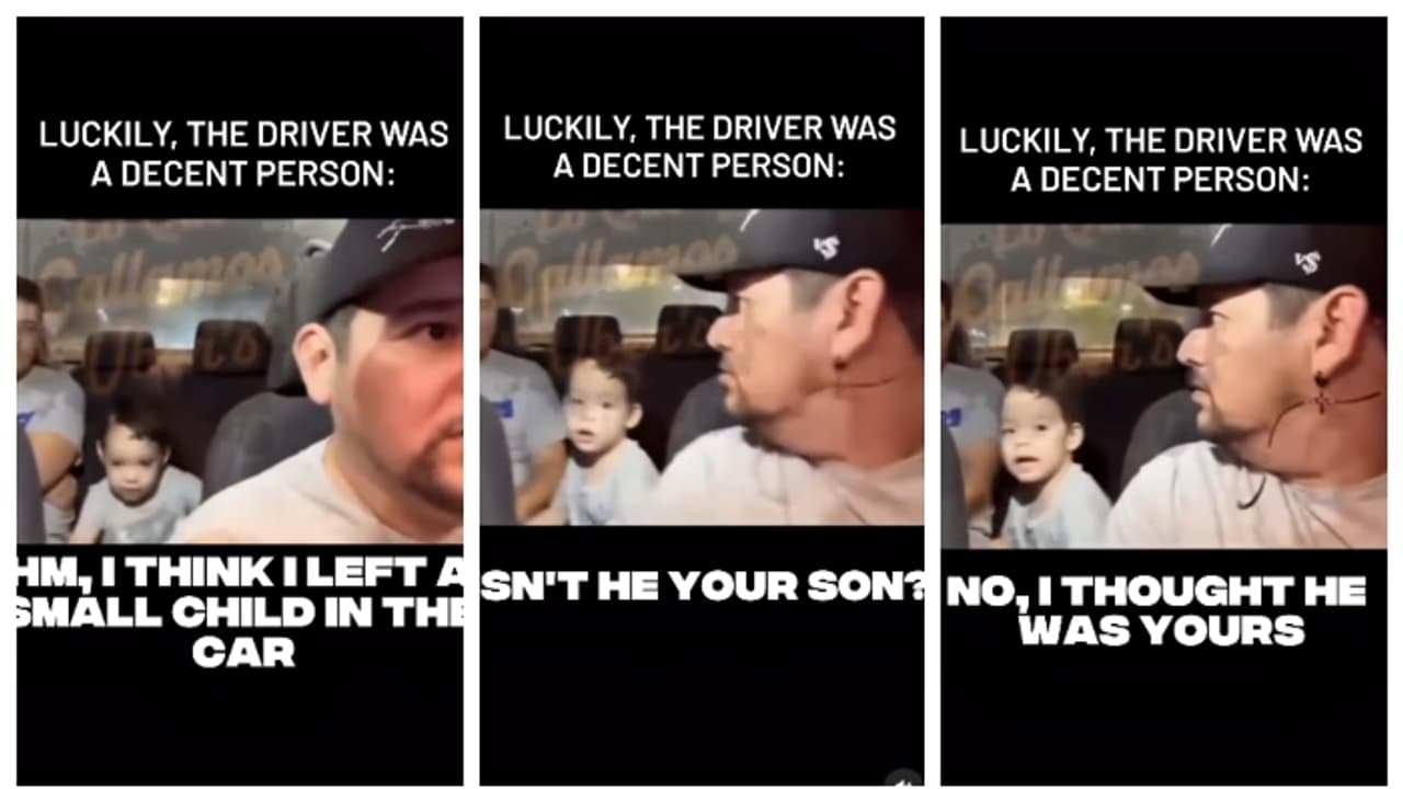 'ഹലോ, എന്‍റെ രണ്ട് വയസുകാരനായ മകന്‍ കാറിലുണ്ടോ?' ഫോണ്‍ വിളികേട്ട് തിരിഞ്ഞ് നോക്കിയ ഡ്രൈവ‍ർ കണ്ടത്, വീഡിയോ വൈറൽ