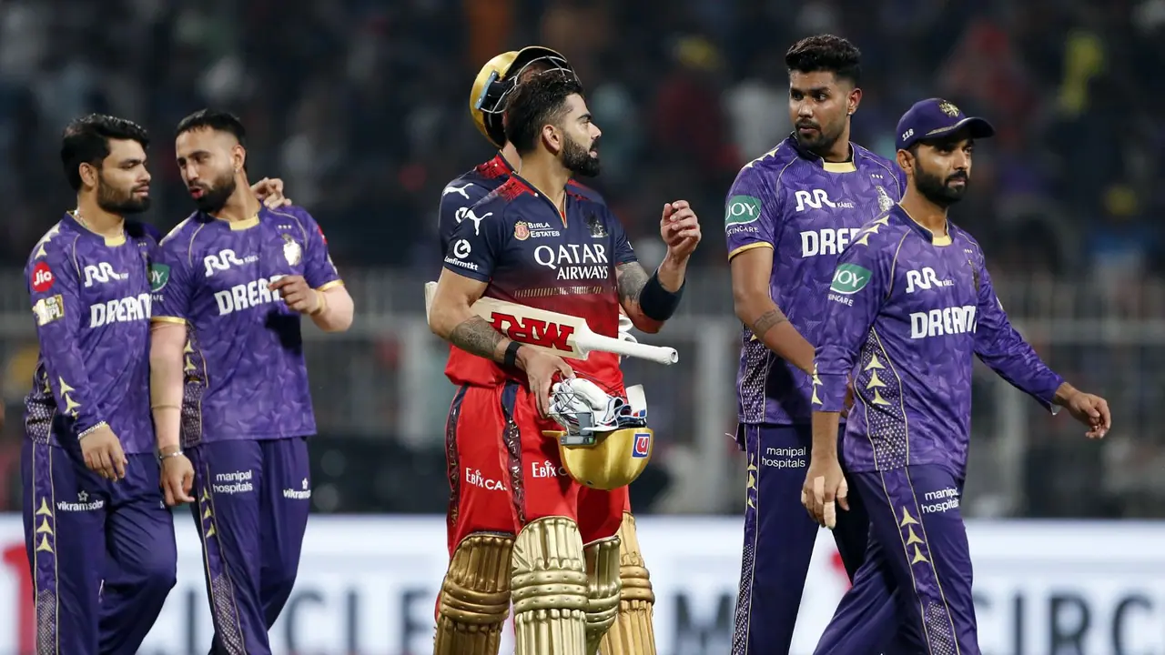 RCB vs KKR ಮ್ಯಾಚ್ ಮಳೆಯಿಂದ ರದ್ದು; ತಲೆಕೆಳಗಾದ IPL ಪ್ಲೇ ಆಫ್ ಲೆಕ್ಕಾಚಾರ!