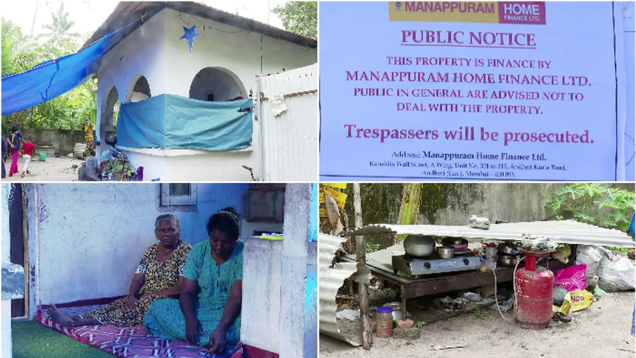 വീട്ജപ്തി ചെയ്തു,മണ്ണഞ്ചേരി സ്വദേശി ബിന്ദുവും കുടുംബവും 20 ദിവസമായി വീട്ടു വരാന്തയിൽ