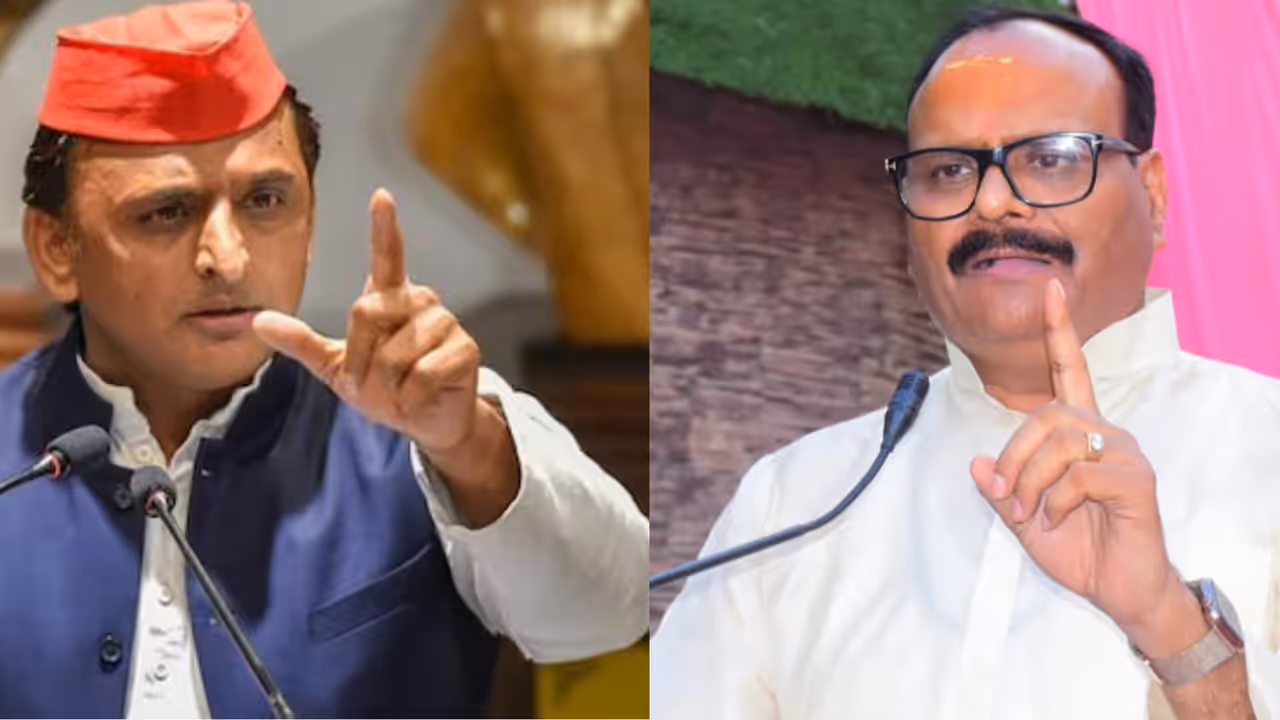up politics dna controversy akhilesh yadav vs brajesh pathak samajwadi party bjp