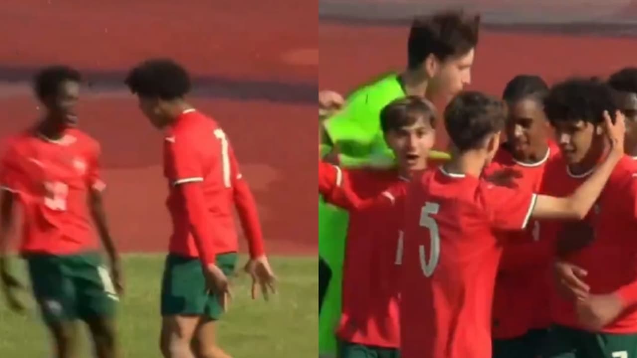 പോർച്ചുഗലിനായി ഇരട്ടഗോളുമായി ക്രിസ്റ്റ്യാനൊ ജൂനിയര്; പിന്നാലെ 'സൂയ്' ആഘോഷം, വീഡിയോ പോർച്ചുഗലിനായി ഇരട്ടഗോളുമായി ക്രിസ്റ്റ്യാനൊ ജൂനിയര്; പിന്നാലെ 'സൂയ്' ആഘോഷം, വീഡിയോ