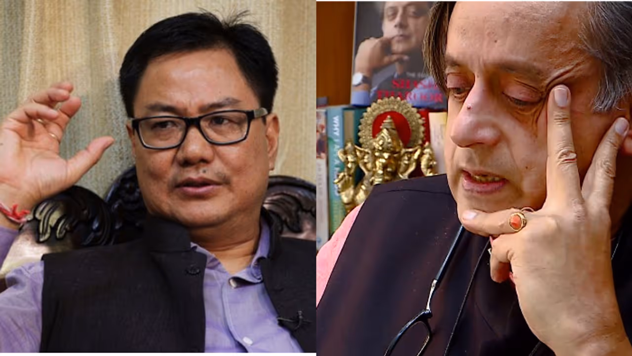 തരൂർ വിവാദം നിലപാട് വ്യക്തമാക്കി മന്ത്രി കിരൺ റിജിജു; ഒരു പാർട്ടിയോടും പേരുകൾ ചോദിച്ചിട്ടില്ല