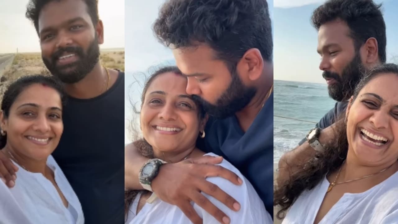 റൊമാന്റിക് ഫോട്ടോ കിട്ടാനുള്ള കഷ്ടപ്പാട്; ഭർത്താവിനൊപ്പമുള്ള വീഡിയോയുമായി മീര വാസുദേവ് റൊമാന്റിക് ഫോട്ടോ കിട്ടാനുള്ള കഷ്ടപ്പാട്; ഭർത്താവിനൊപ്പമുള്ള വീഡിയോയുമായി മീര വാസുദേവ്