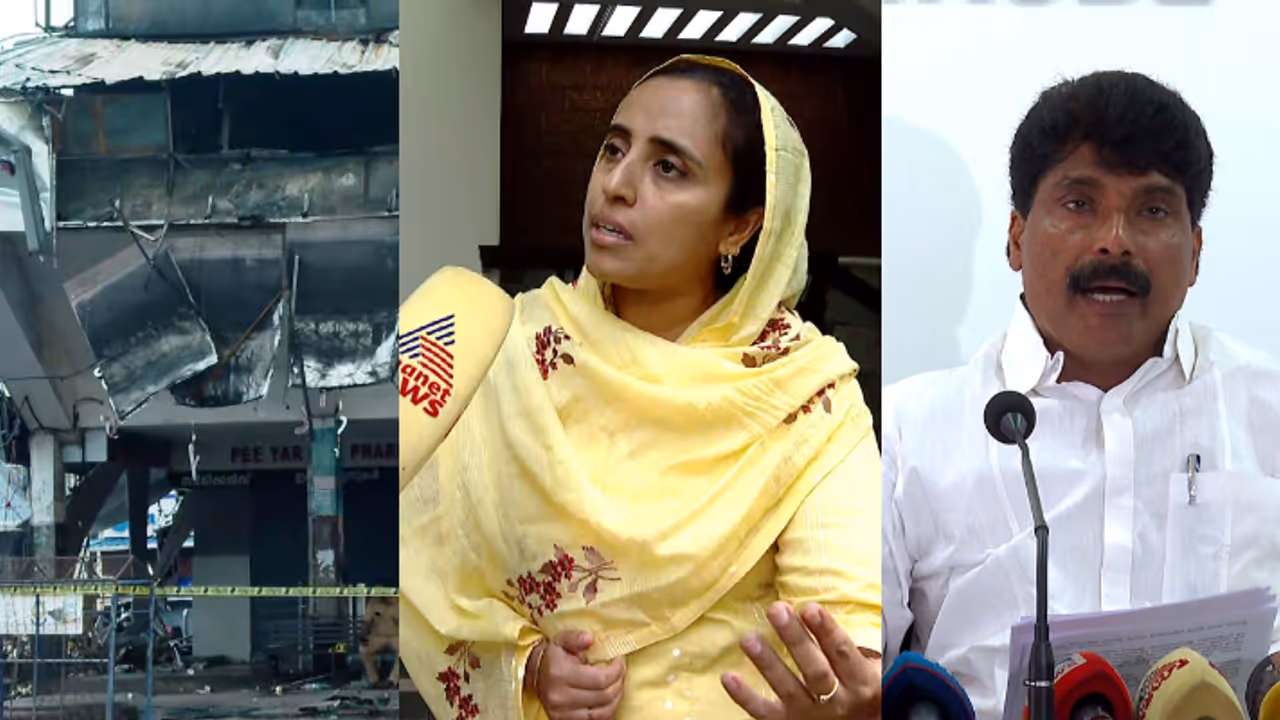 കോഴിക്കോട് തീപിടിത്തം; കോര്പ്പറേഷൻ പണം വാങ്ങി നിര്മാണത്തിന് അനുമതി നൽകി, ഗുരുതര ആരോപണവുമായി പ്രതിപക്ഷം കോഴിക്കോട് തീപിടിത്തം; കോര്പ്പറേഷൻ പണം വാങ്ങി നിര്മാണത്തിന് അനുമതി നൽകി, ഗുരുതര ആരോപണവുമായി പ്രതിപക്ഷം