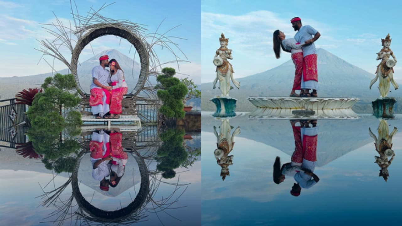 ഇങ്ങനെ റൊമാൻസ് ചെയ്യാൻ പറ്റുമോ സക്കീർ ഭായിക്ക്; ബാലിയിലെ വെക്കേഷൻ ചിത്രങ്ങളുമായി ശ്രീവിദ്യയും രാഹുലും