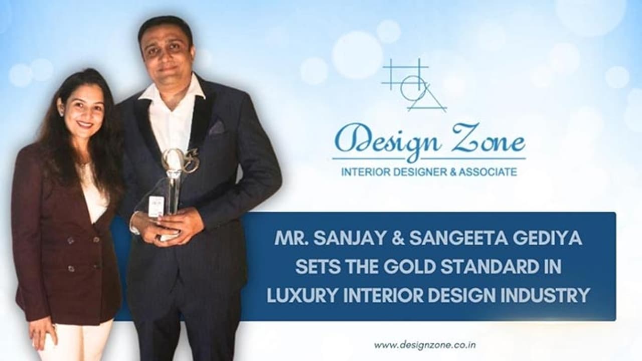 Design Zone Redefines Luxury Interiors with 24 Years of Excellence Led by Ar. Sanjay and Sangeeta Gediya