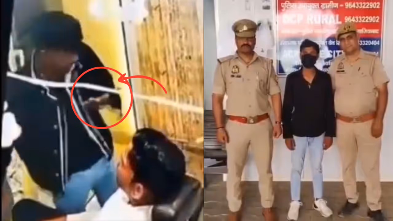 ghaziabad wave city salon employee spits in facial cream video arrested ghaziabad wave city salon employee spits in facial cream video arrested