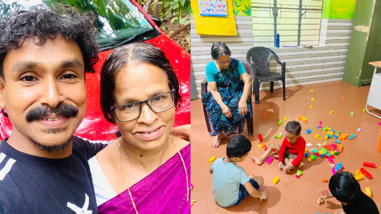 '50 രൂപ ശമ്പളത്തിൽ തുടക്കം, 41 വർഷം കുഞ്ഞുങ്ങളോടൊപ്പം'; അങ്കണവാടിയിൽ നിന്ന് വിരമിച്ച അമ്മയെക്കുറിച്ച് വിജിലേഷ്