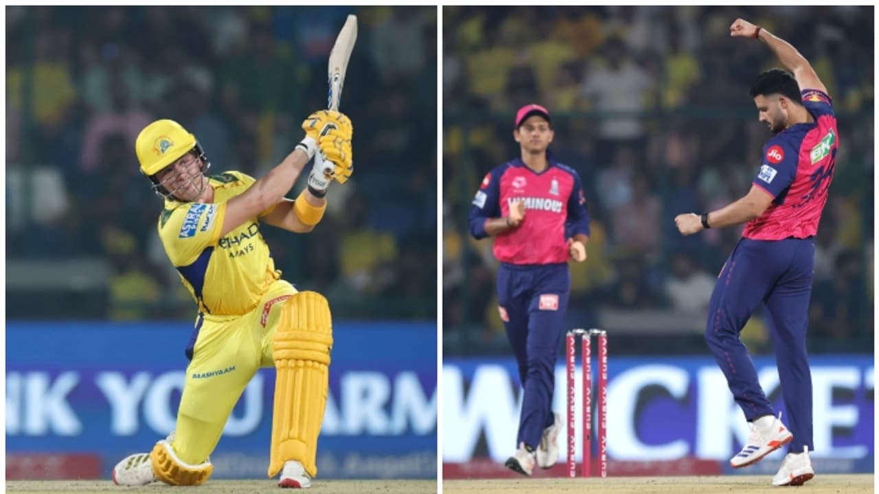 തകര്ച്ചയിൽ നിന്ന് ചെന്നൈയുടെ തിരിച്ചുവരവ്; തകര്ത്തടിച്ച് മാഹ്ത്രെയും ബ്രെവിസും, രാജസ്ഥാനെതിരെ മികച്ച സ്കോര് തകര്ച്ചയിൽ നിന്ന് ചെന്നൈയുടെ തിരിച്ചുവരവ്; തകര്ത്തടിച്ച് മാഹ്ത്രെയും ബ്രെവിസും, രാജസ്ഥാനെതിരെ മികച്ച സ്കോര്