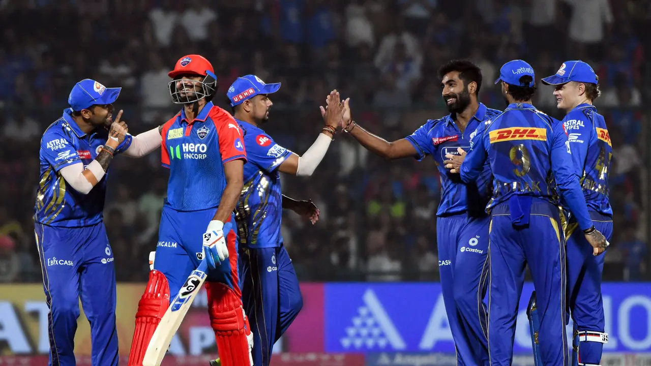 Delhi Capitals and Mumbai Indians