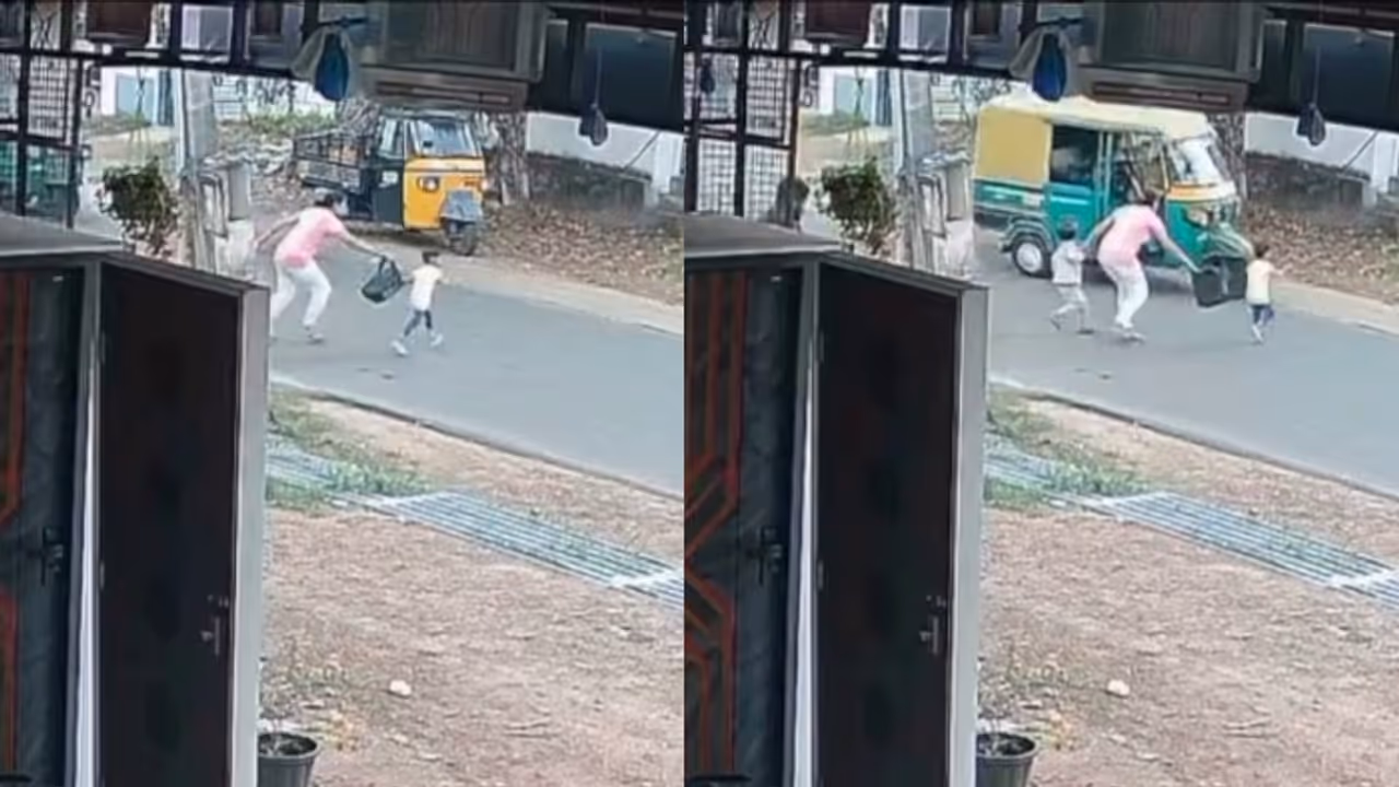 അമ്മയുടെ കൈവിട്ടോടിയ കുഞ്ഞിനെ രക്ഷിക്കാന് ശ്രമം; നിയന്ത്രണം വിട്ടുമറിഞ്ഞ് ഓട്ടോ, സിസിടിവി ദൃശ്യങ്ങള് പുറത്ത് അമ്മയുടെ കൈവിട്ടോടിയ കുഞ്ഞിനെ രക്ഷിക്കാന് ശ്രമം; നിയന്ത്രണം വിട്ടുമറിഞ്ഞ് ഓട്ടോ, സിസിടിവി ദൃശ്യങ്ങള് പുറത്ത്