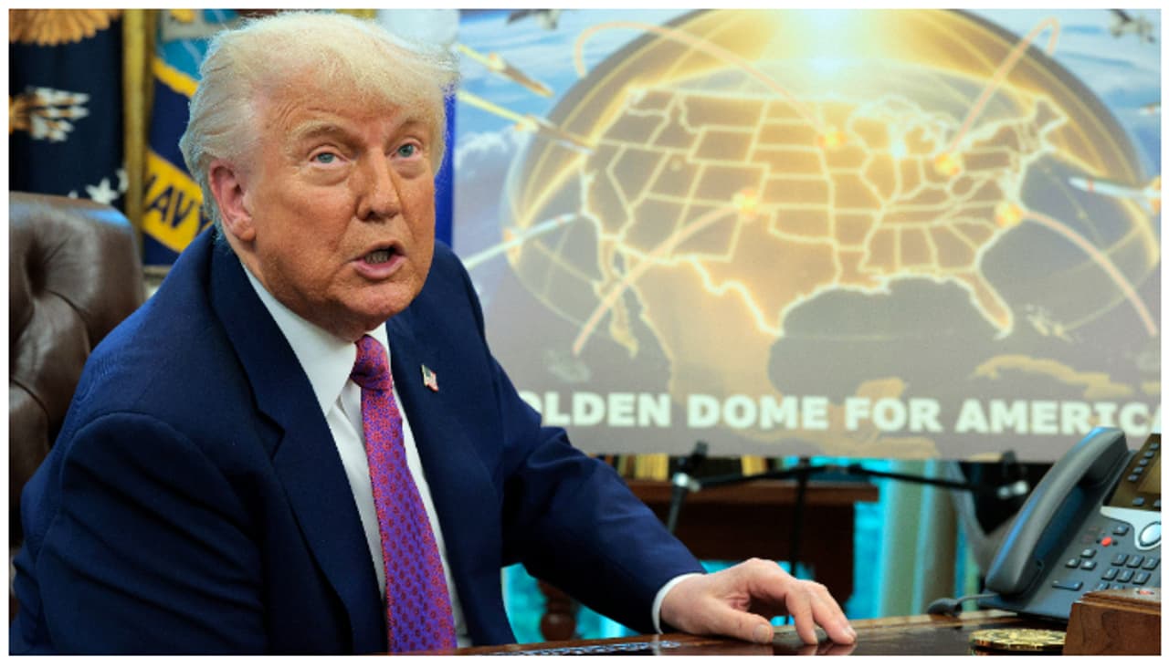 ഗോൾഡൻ ഡോം രഹസ്യം വെളിപ്പെടുത്തി ട്രംപ്; 'ബഹിരാകാശത്ത് നിന്ന് തൊടുക്കുന്ന മിസൈലുകൾ വരെ തടയും, അമേരിക്ക സെയ്ഫ്'