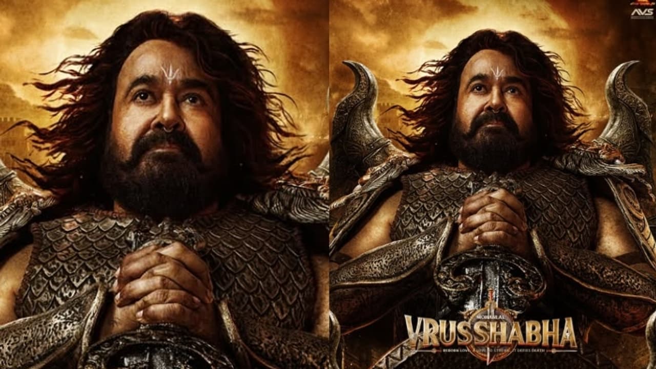 എന്റെ ആരാധകർക്ക്..; പാൻ ഇന്ത്യൻ ചിത്രം 'വൃഷഭ' തിയറ്ററുകളിലേക്ക്, വരവറിയിച്ച് മോഹൻലാൽ എന്റെ ആരാധകർക്ക്..; പാൻ ഇന്ത്യൻ ചിത്രം 'വൃഷഭ' തിയറ്ററുകളിലേക്ക്, വരവറിയിച്ച് മോഹൻലാൽ