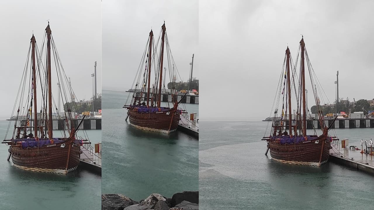 INSV Kaundinya Launched; ಐದನೇ ಶತಮಾನದ ತಂತ್ರಜ್ಞಾನ ಬಳಸಿ ನಿರ್ಮಾಣ!